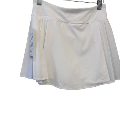 Lululemon Side-pleat HR Tennis Skirt Size 4  WHITE NWT - Picture 2 of 4